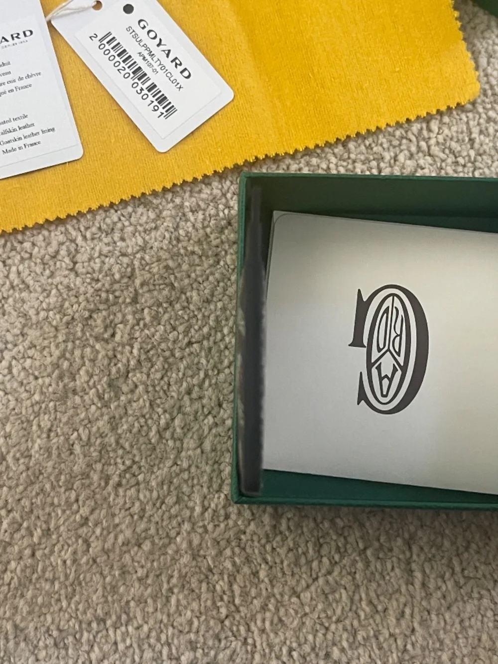 New Goyard Black Cardholder